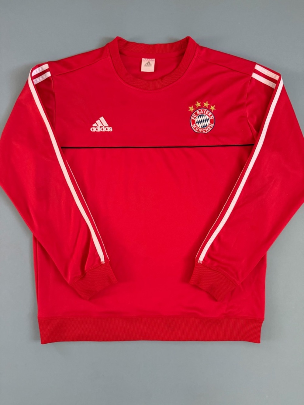 FC Bayern Munich Adidas Soccer Red Sweatshirt Football‎ Training Top